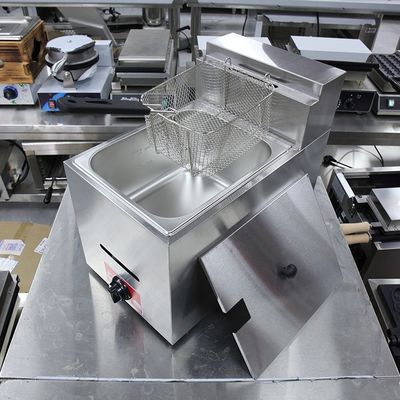 Edelstahl-Temperatur-Mini-Elektro-Gas-Tiefbrater für kommerzielle Restaurants