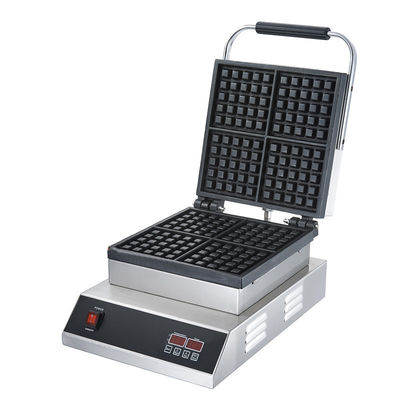 220V/50Hz Timer 0-10 Minuten Quadratische belgische Waffelmühle Elektrische Snack-Waffelmühle