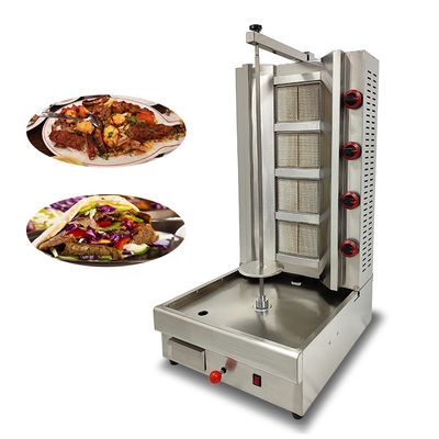 Gewerbliche Hühner Gas Shawarma Kebab Maschine mit 540 * 650 * 950mm Größe