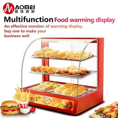 66*46*60mm kommerzielle Lebensmittelwärmer Anzeige Wärmevitrine für heiße Snacks
