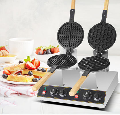 Maschine zum Herstellen von Waffeln aus Edelstahl und einfacher Bedienung