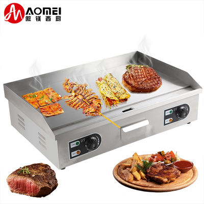 Edelstahl-Elektrogrill Gewerblicher Pan-Grill für Temperaturbereich 50-300C