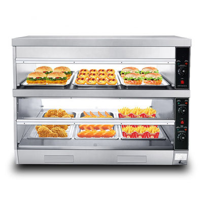 Gewerbliche Küche Frittiertes Huhn Essen Display Warmer 1220*760*850mm Heißes Essen Schaufenster