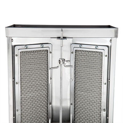 2-Brenner Gewerbliche Gasverwendet Rotation Mini Shawarma Doner Kebab Grill Maschine für LPG/NG
