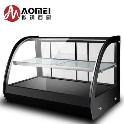 Gewerbliche Küche geschwungenes Glas Zähler Top Food Warmer Display Schaufenster bei 220V Spannung