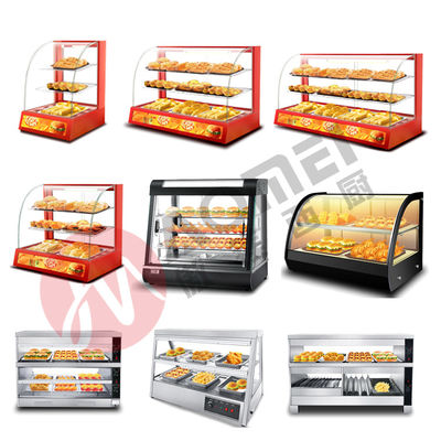 Fast Food Elektro-Lebensmittel-Wärmer Anzeige Konditorei Schaufenster mit 220V 250W Spannung Anpassen