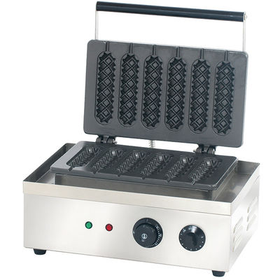 Edelstahl-Snackmaschinen für Maiswaffelfabrik 220V kommerzieller Sechs-Teile-Stil