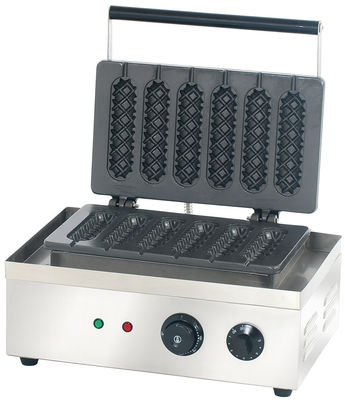 Edelstahl-Snackmaschinen für Maiswaffelfabrik 220V kommerzieller Sechs-Teile-Stil
