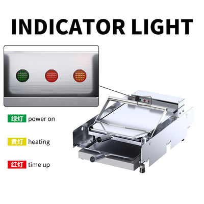 22 kg Kapazität 2 Schichten Hamburgerbrötchen Toaster Maschine mit Heizplatte Größe 440 * 320mm