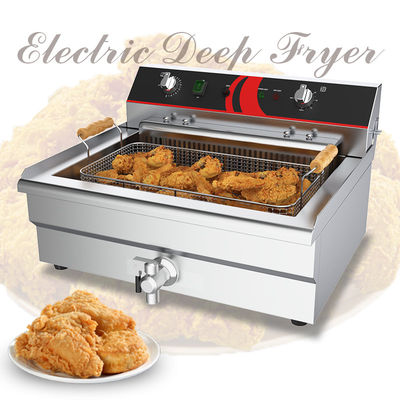 Zeitkontrolle Elektrische Fritter Energiequelle Elektrische Edelstahl-Frittenmaschine