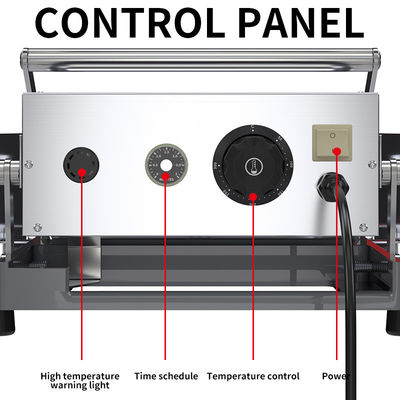 22 kg Kapazität 2 Schichten Hamburgerbrötchen Toaster Maschine mit Heizplatte Größe 440 * 320mm