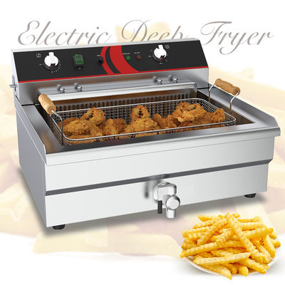 Zeitkontrolle Elektrische Fritter Energiequelle Elektrische Edelstahl-Frittenmaschine