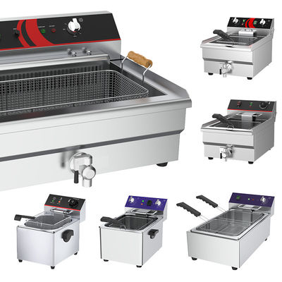 TEF-201 20l Edelstahl Elektrische Tischplatte Tiefbrenner Einzelbehälter für Restaurant