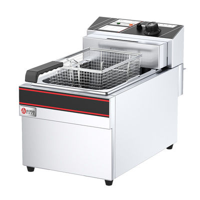 Edelstahl-Fryer 13 l Kapazität Temperaturbereich 50-200C für Hotel Restaurant