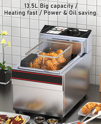 Edelstahl-Fryer 13 l Kapazität Temperaturbereich 50-200C für Hotel Restaurant
