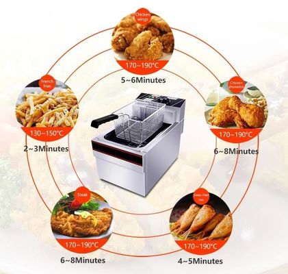 Elektrische Frittierer für Restaurant Fritten Chips Bratmaschine Huhn Kfc Kartoffelchips
