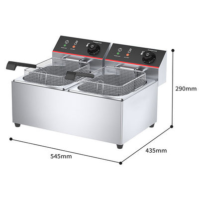 6L 6L Doppeltank-Elektrische Tiefbrenner mit 5000w Leistung und benutzerfreundlichem Design