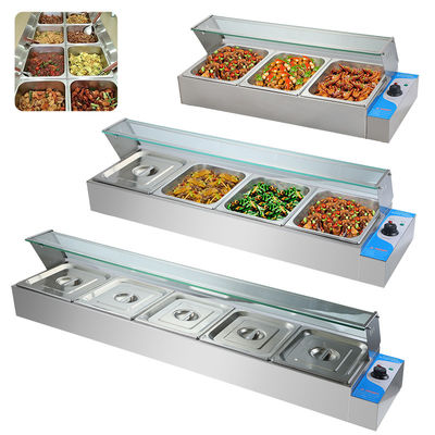 220V Edelstahl, benutzerdefiniert, tragbar, Bain Marie für kommerzielle Catering-Geräte