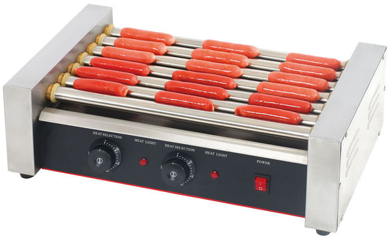 5 Roller Grill Hot Dog Maschine für Edelstahl Restaurant Küchengeräte