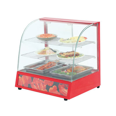 220-240 Volt Lebensmittelwärmer Anzeigevitrine mit Abmessungen 660x475x620