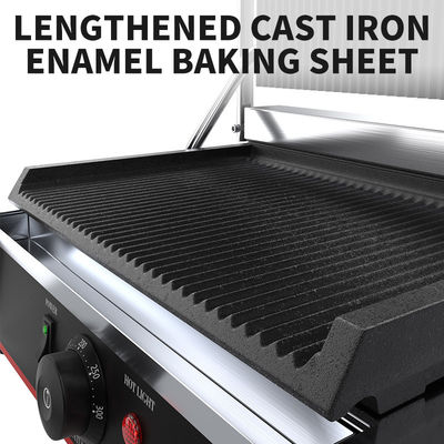 Kontaktgrill mit nichtklebender Beschichtung Schwarz silberner Sandwichmacher Grill