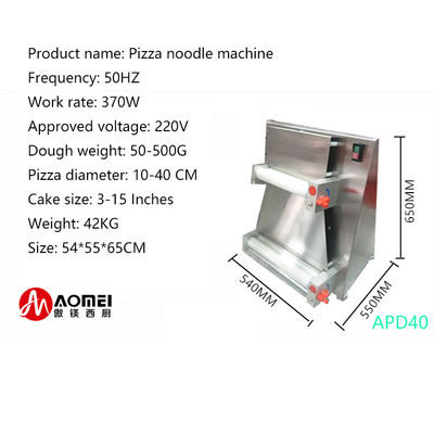 20 PCS/MIN Elektrische Apd40 aus Edelstahl Pizza-Teigpressmaschine zum Teigwalzen