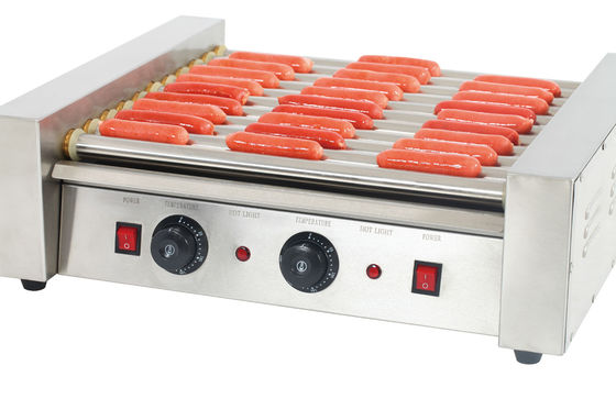 9 Roller Hot Dog Grill Maker für den Einzelhandel Snack Machine Bequemlichkeit und Effizienz
