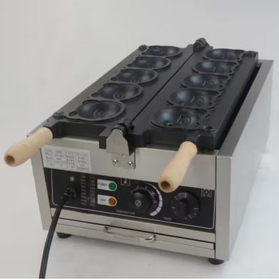 Gewerbliche Waffelmacher Karikaturform Elektrische Snackmaschine mit Temperaturbereich 0-300'C