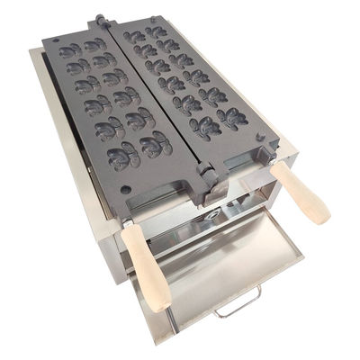 Gewerbliche Waffelmacher Karikaturform Elektrische Snackmaschine mit Temperaturbereich 0-300'C