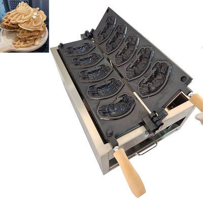Kommerzielle Elektro-Eierwaffelmaschine ohne Stick mit Krabben- und Tierformen Karikatur 110/220 Spannung