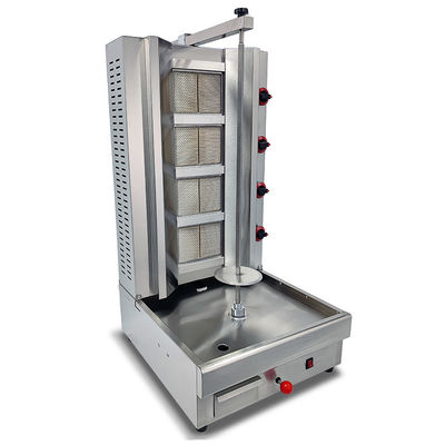 Nachhaltige PG-04 kommerzielle 4 Brenner Doner Kebab Maschine Gas Shawarma Maschine für Restaurant
