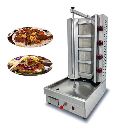 Nachhaltige PG-04 kommerzielle 4 Brenner Doner Kebab Maschine Gas Shawarma Maschine für Restaurant