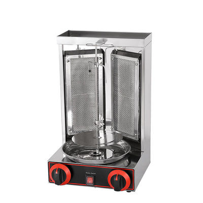 2 in 1 automatische rotierende Doner Kebab-Maschine für LPG 2800Pa 37x37.5x53.5cm Verpackungsgröße