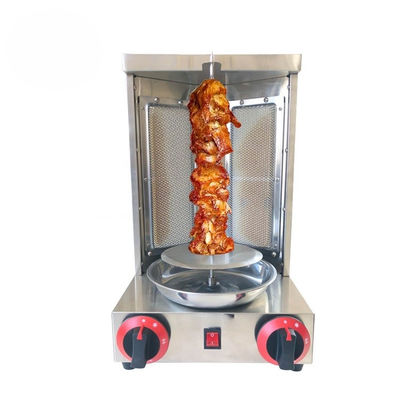 2 in 1 automatische rotierende Doner Kebab-Maschine für LPG 2800Pa 37x37.5x53.5cm Verpackungsgröße