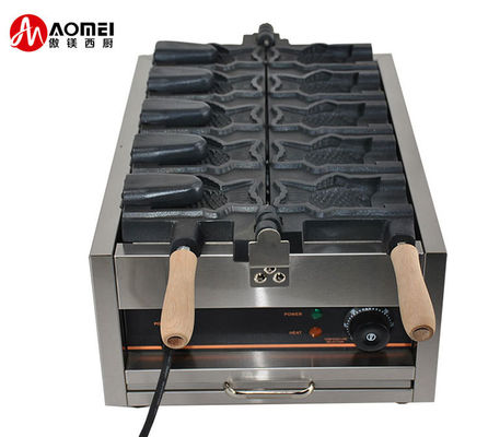 Maschine zum Herstellen von Taiyaki aus Edelstahl für Snackgeräte und Fischgröße 128x8x78mm