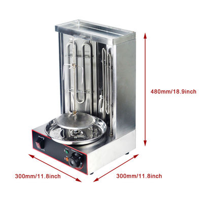 2 Brenner Elektrische vertikale Rotisserie Hühnerbroiler für die automatische Fleischproduktion