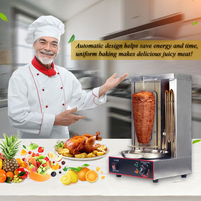 2 Brenner Elektrische vertikale Rotisserie Hühnerbroiler für die automatische Fleischproduktion