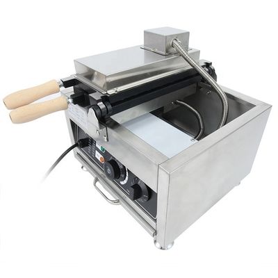 Elektrische Taiyaki-Maschine aus Edelstahl für Fisch-Snack-Ausrüstung 380x380x245mm