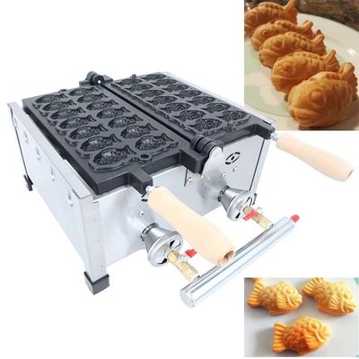 Auswechselbare Platten Grillen / Panini Press Platten Taiyaki Herstellung Maschine für LPG