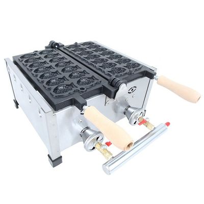 Auswechselbare Platten Grillen / Panini Press Platten Taiyaki Herstellung Maschine für LPG