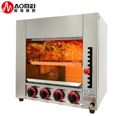 Stainless Steel Counter Top Gas Salamander Maschine mit 890*320*380mm Innengröße