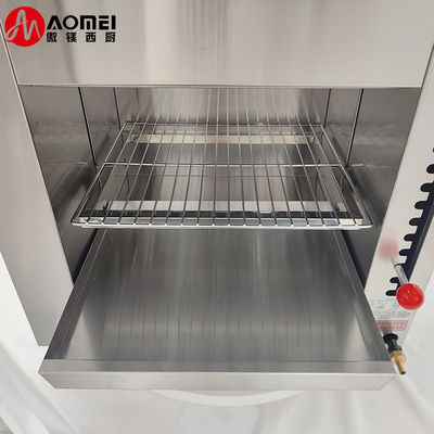 Stainless Steel Counter Top Gas Salamander Maschine mit 890*320*380mm Innengröße