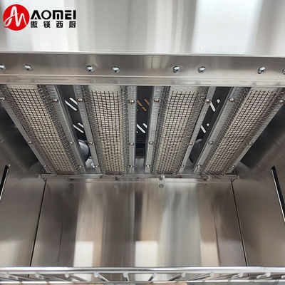 Stainless Steel Counter Top Gas Salamander Maschine mit 890*320*380mm Innengröße