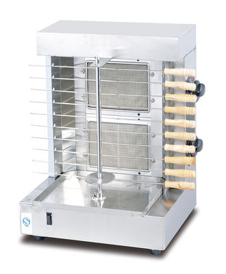 220V vollautomatischer Shawarma Grill Doner Kebab Maschine mit 2/3/4/5/6 Brenner Gasgrill