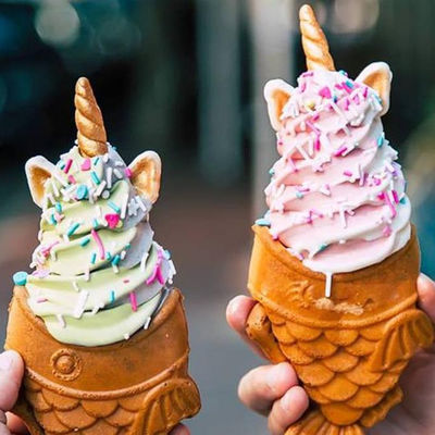 Silber 350x500x200 beliebteste angepasste Taiyaki-Maschine