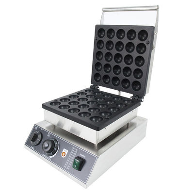 25 Löcher kommerzieller elektrischer Kugelform-Waffelfabrikant mit Temperaturbereich von 50-300