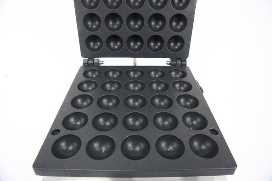 25 Löcher kommerzieller elektrischer Kugelform-Waffelfabrikant mit Temperaturbereich von 50-300