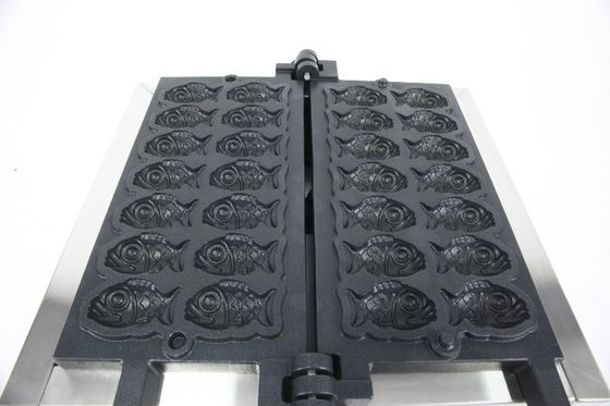 14 PCS Japanische Fischform Taiyaki Maker Elektrische Mini Waffelkegel Bäcker für 220V
