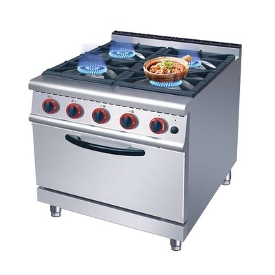 Multifunktionskochen 700 Serie 4 Brenner Gas Stehkocher mit Ofen