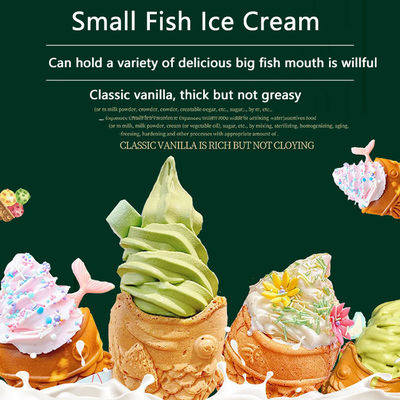 Multifunktionale Fisch Taiyaki Maschine machen Waffel und Fisch Form mit offenem Mund
